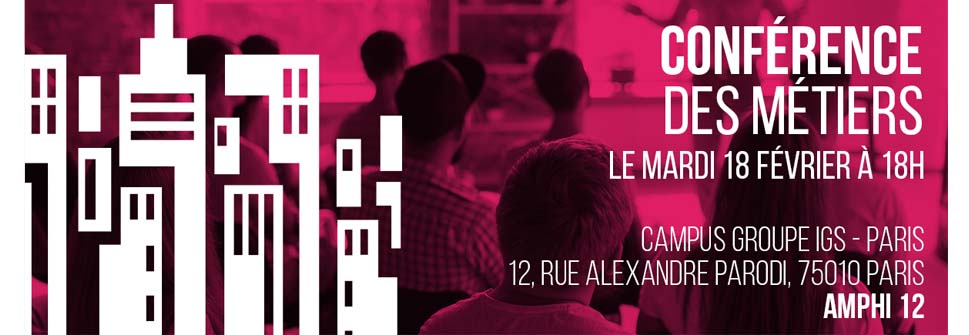 Conférence métiers Conférence des métiers le 18 février