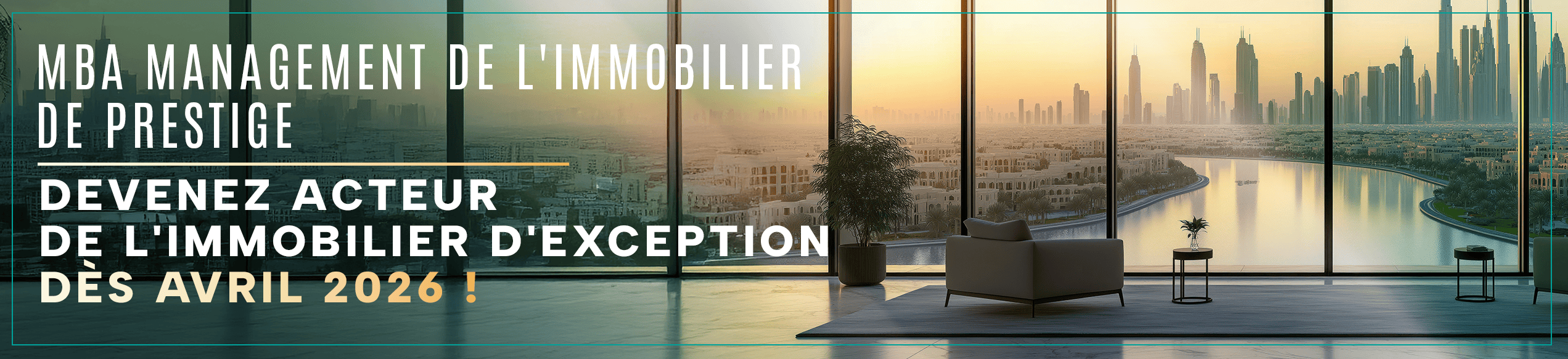 Rentrée décalée du MBA Management de l’immobilier de prestige 