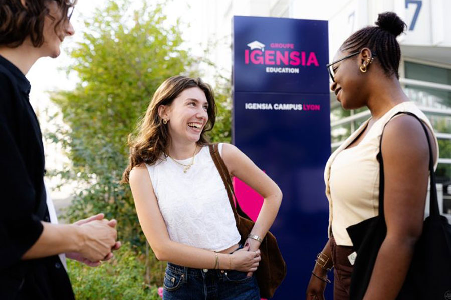 Extérieur du campus IMSI Lyon